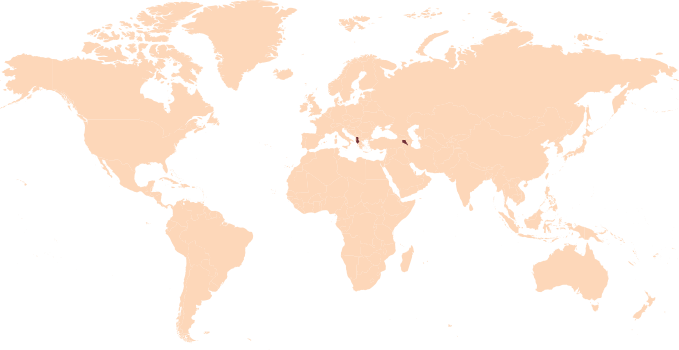 Worldmap With Europe Region Highlighted