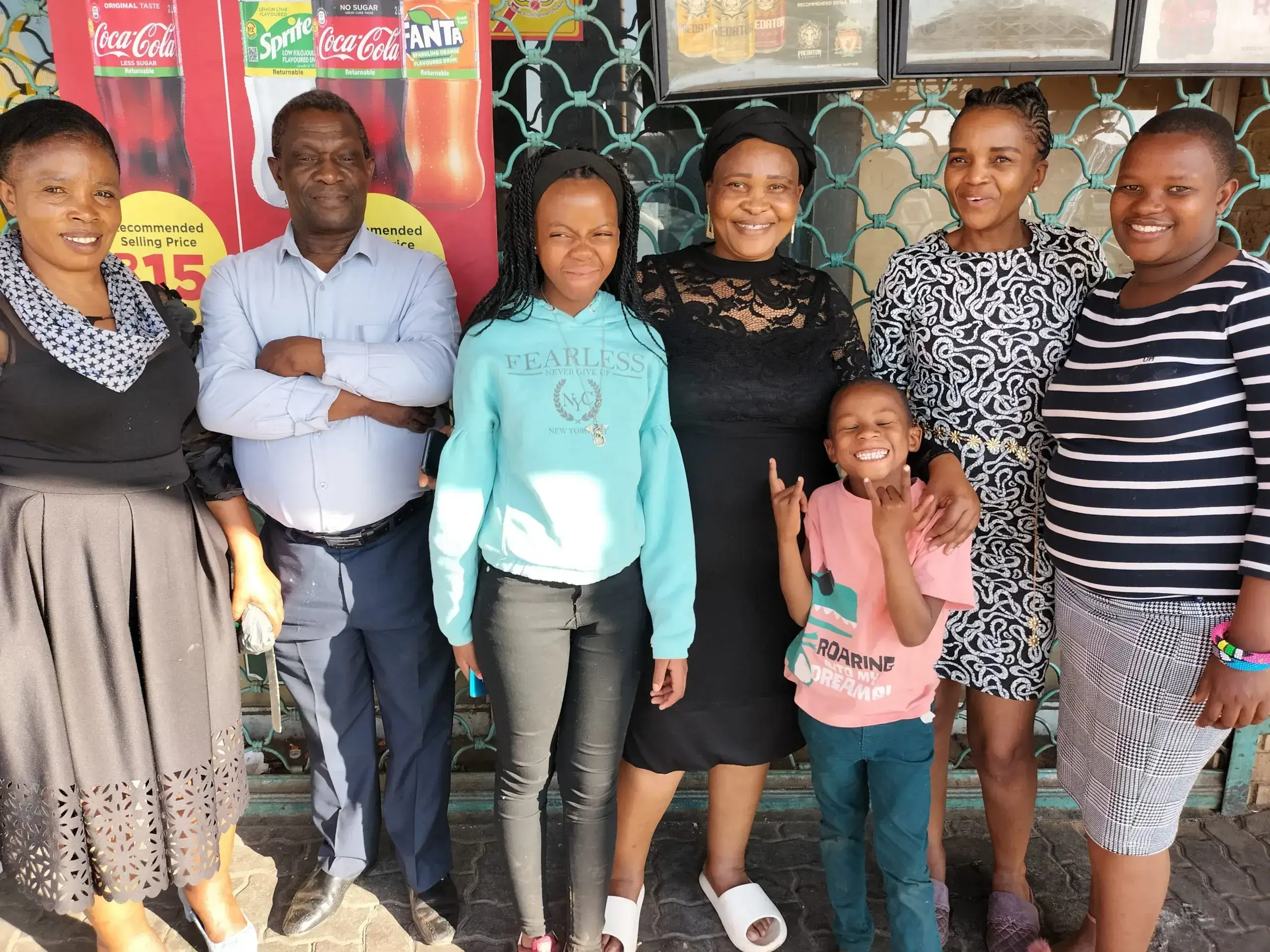 Pastor Onica Masemola (middle, In Black) And Her Outreach Team.