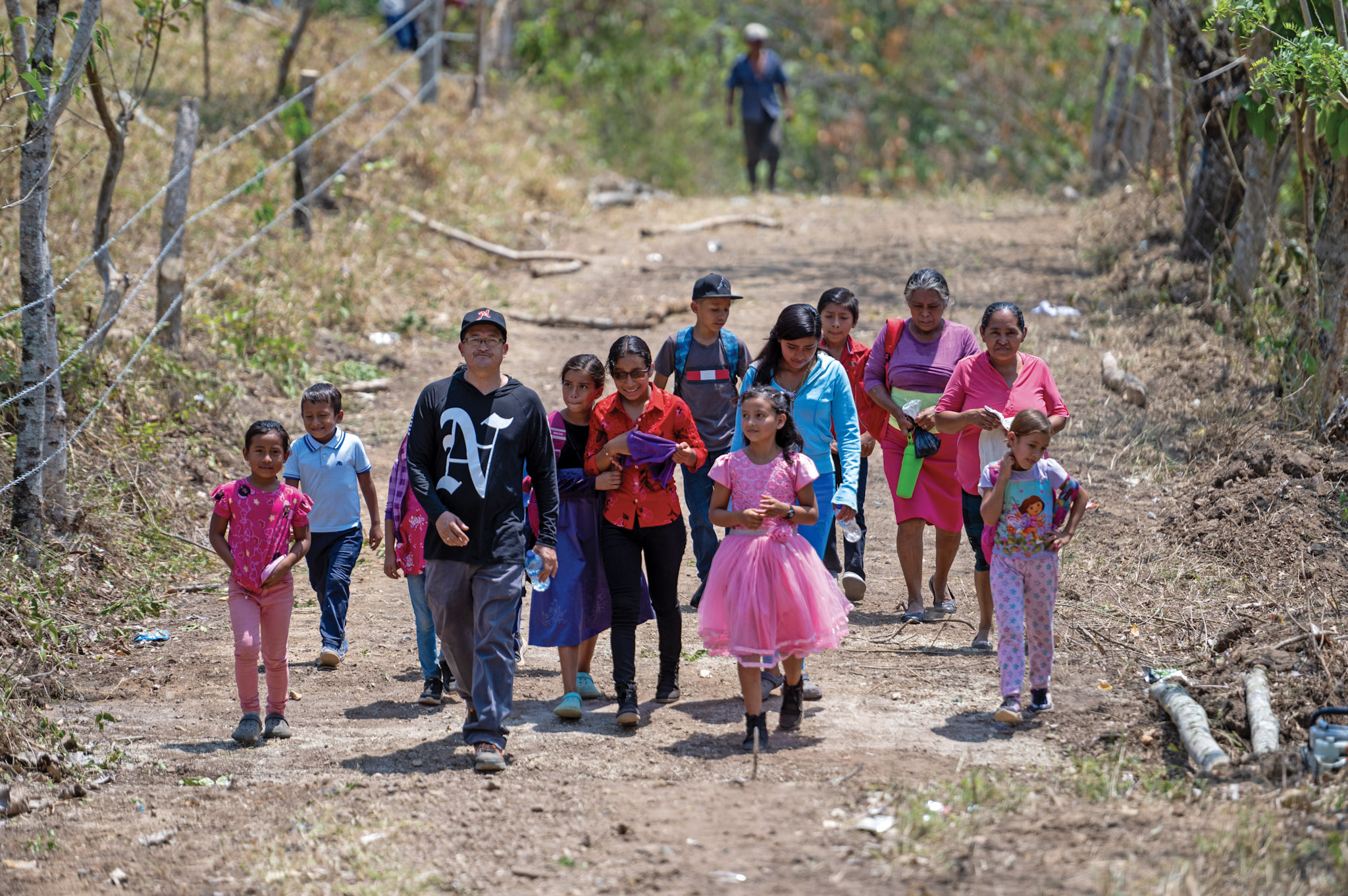 Nicaragua Craving Hope Children walking to Bible study